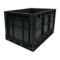 Vogue Plastic Folding Transport Storage Crate 594x396x353mm