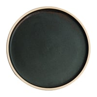 Olympia Canvas Flat Round Plate Green Verdigris 250mm (6 Pack)