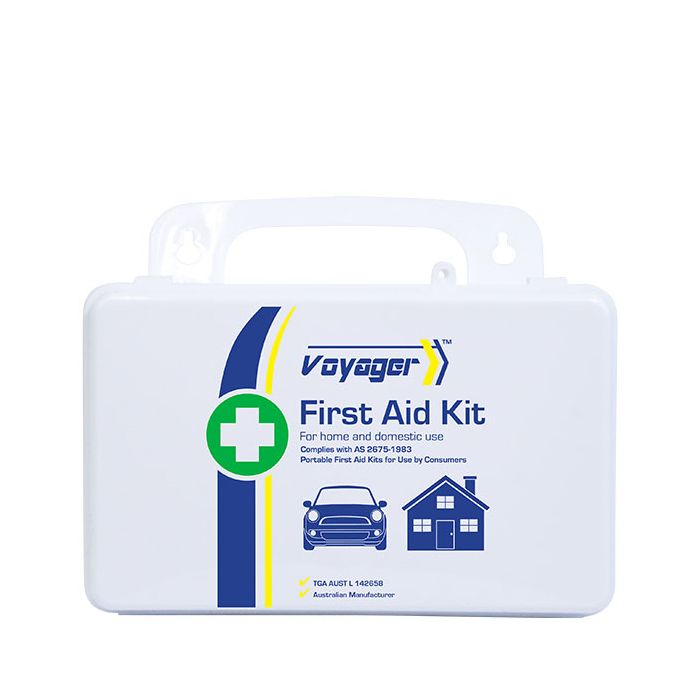 First Aid Kit Plastic Portable Waterproof 13 x 21 x 7.5cm Voyager