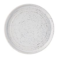 Olympia Cavolo White Speckle Flat Round Plate - 180mm 7" (Box 6)