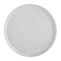 Olympia Cavolo White Speckle Flat Round Plate - 220mm 8 2/3" (Box 6)