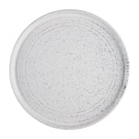 Olympia Cavolo White Speckle Flat Round Plate - 270mm 10 2/3" (Box 4)
