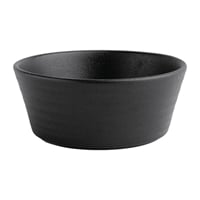 Olympia Cavolo Textured Black Flat Round Bowl - 140mm (Box 6)