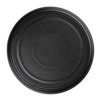 Olympia Cavolo Textured Black Flat Round Plate - 220mm 8 2/3" (Box 6)