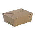 BioPak BioBoard Kraft Takeaway Lunch Boxes Medium (200 Pack)