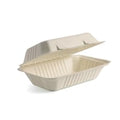 BioPak BioCane Clamshell Container White - 229 x 152 x 81mm (250 Pack)