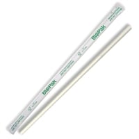 BioPak Individually Wrapped Compostable Paper Straws White (250 Pack)