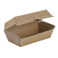 BioPak BioBoard Kraft Takeaway Snack Boxes Regular (200 Pack)
