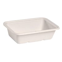 BioPak BioCane Takeaway Bases White - 600ml (500 Pack)