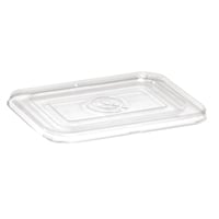 BioPak RPET Lids for BioPak BioCane 500 & 600ml Trays Clear (500 Pack)