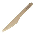 BioPak Biodegradable Coated Wooden Knives 160mm (100 Pack)