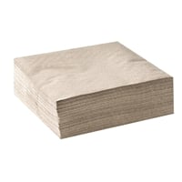 BioPak Compostable Paper Cocktail Napkins Natural (2000 Pack)