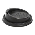 BioPak PLA Lids for BioPak BioCups 80mm Black (1000 Pack)