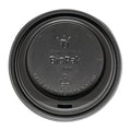 BioPak PLA Lids for BioPak BioCups Black 90mm (1000 Pack)