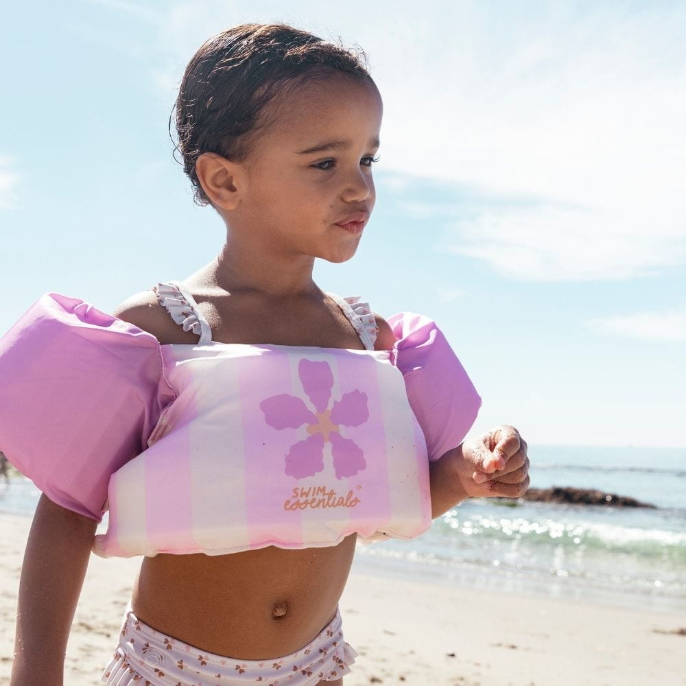 Swim Essentials Puddle Jumper Swim Vest - Pink Flower Market, 2-6 yrs image 2