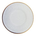 Olympia Drift Grey Embossed Coupe Plate - 220mm 9" (Box 6)
