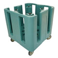Cambro Adjustable Compact Dish Caddy 4 Column- Slate Blue
