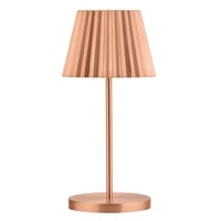 Utopia Dominica LED Cordless Table Lamp Brushed Copper - 110 x 260mm