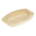 Olympia Hevea Board for Cast Iron Oval Eared Dish 230x135mm (FW818)