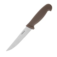 Hygiplas Vegetable Knife Serrated Brown 105mm