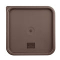 Hygiplas Square Food Storage Container Lid Brown Large