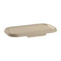 BioPak BioCane Lids for BioCane 750 & 1000ml Takeaway Base Natural (Pack 500)