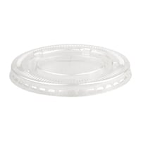 BioPak PLA Clear Flat Lid 90mm for BioCup Paper Cup 390-650ml 12-22oz (1000 Pack)