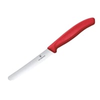 Victorinox Wavy Edge Steak and Tomato Knife - Red