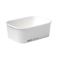 BioPak BioBoard Takeaway Base White - 750ml (300 Pack)