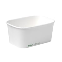 BioPak BioBoard Takeaway Base White - 1000ml (300 Pack)