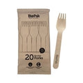 BioPak BioCutlery Wooden Fork - 16cm (20 Pack)
