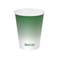BioPak Cold Paper BioCup Green - 280ml / 80mm (1000 Pack)
