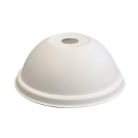 BioPak Cold Paper Sugarcane Dome BioCup Lids - 80mm (1000 Pack)