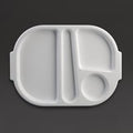 Olympia Kristallon Polycarbonate Compartment Food Trays White 322mm (10 Pack)
