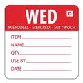 Hygiplas Dissolvable Day of the Week Labels Wednesday (250 Pack)
