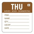 Hygiplas Dissolvable Day of the Week Labels Thursday (250 Pack)