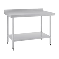 Vogue Stainless Steel Table with Splashback 1200mm