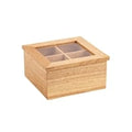 Olympia Mini Hevea Wood Tea Box with Lid