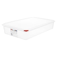 Araven Polypropylene 1/1 Gastronorm Containers With Lids 100mm (4 Pack)