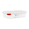 Araven Polypropylene 1/4 Gastronorm Containers With Lids 65mm (4 Pack)