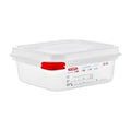 Araven Polypropylene 1/6 Gastronorm Containers With Lids 65mm (4 Pack)