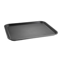Olympia Kristallon Polypropylene Rectangular Non-Slip Tray Black 410mm