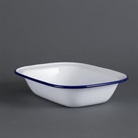 Olympia Enamel Rectangular Serving Dish - 280x195x55mm 11x 7 1/2x 2 1/4" (Box 6)