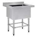 Vogue St/St Deep Pot Sink - 770mm (w) x 600mm (d) 90mm Drain