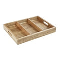 Olympia 3 Section Cutlery Tray Acacia Wood