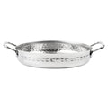 Olympia Table Presentation Handled Dish Stainless Steel Hammered 180mm