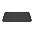 Olympia Kristallon Anti-Slip Fibreglass Rectangular Tray Black - 455x655mm
