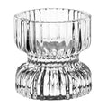 Olympia Tealight/Candle Holder Glass Ridged - 52x52mm (Box 6)