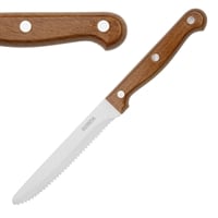 Olympia Rounded Steak Knife PP Wood Effect Handle (Box 12)