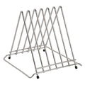Hygiplas Stainless Steel Triangle Chopping Board Rack - 6x 30mm Slots
